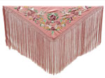 Small Shawl Pale Pink Embroidered in Colours 123.970€ #500351101158ROSAPALO